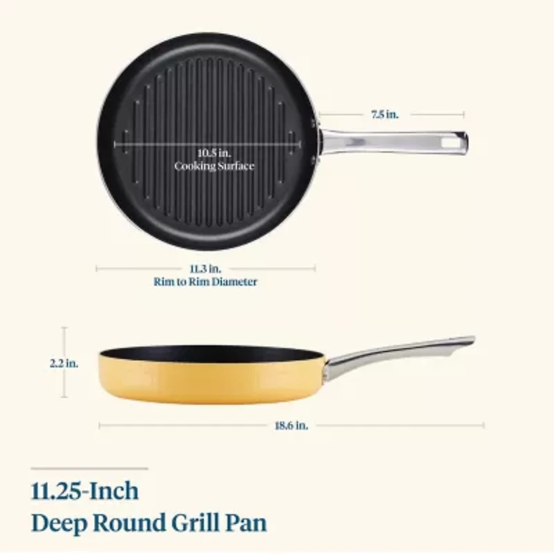 Farberware Style 11.25" Non-Stick Deep Grill Pan