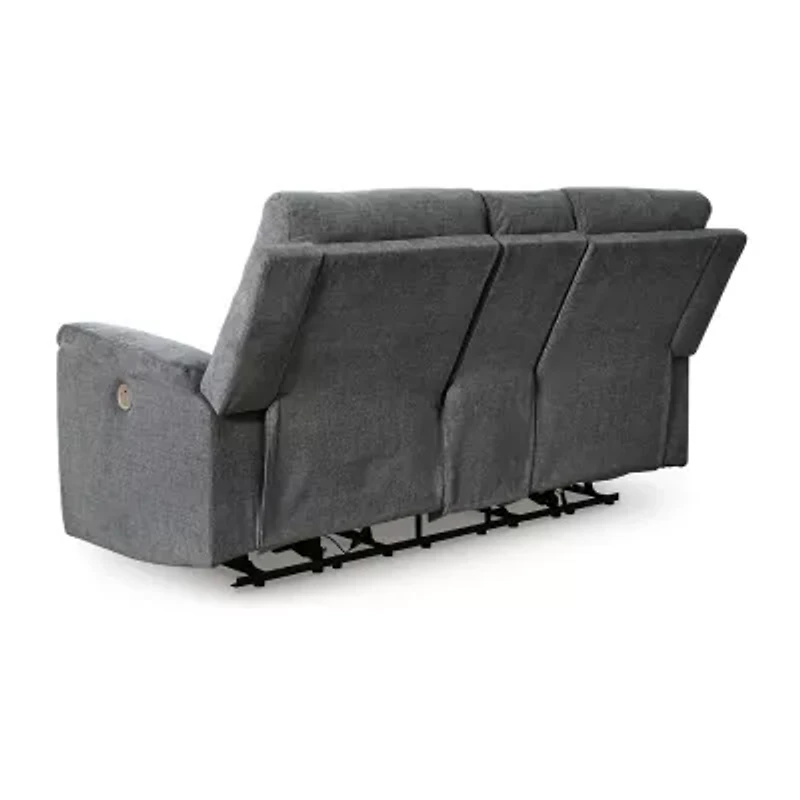 Signature Design By Ashley® Barnsana Power Reclining Loveseat with Console