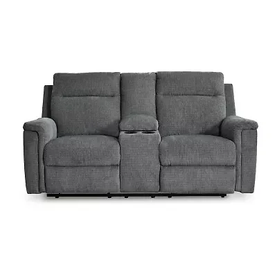 Signature Design By Ashley® Barnsana Power Reclining Loveseat with Console
