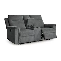 Signature Design By Ashley® Barnsana Power Reclining Loveseat with Console