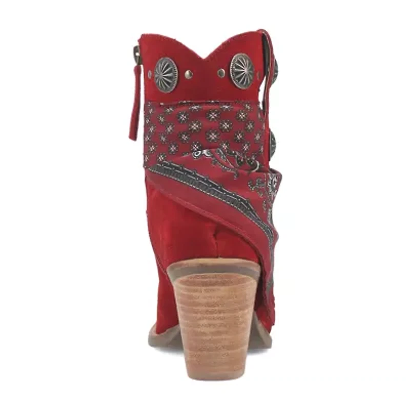 Dingo Womens Bandida Block Heel Cowboy Boots