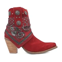Dingo Womens Bandida Block Heel Cowboy Boots