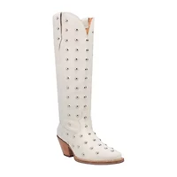 Dingo Womens Broadway Bunny Stacked Heel Cowboy Boots