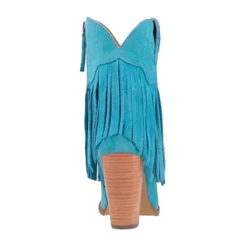 Dingo Womens Crazy Trainie Stacked Heel Cowboy Boots