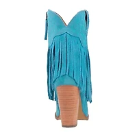 Dingo Womens Crazy Trainie Stacked Heel Cowboy Boots