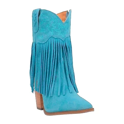 Dingo Womens Crazy Trainie Stacked Heel Cowboy Boots