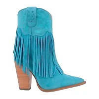 Dingo Womens Crazy Trainie Stacked Heel Cowboy Boots