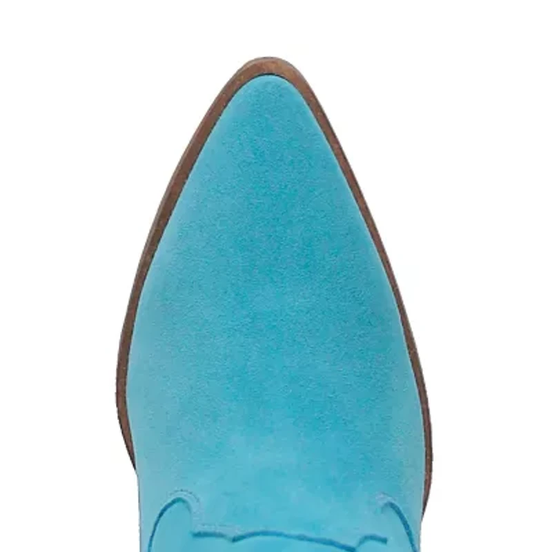 Dingo Womens Crazy Trainie Stacked Heel Cowboy Boots