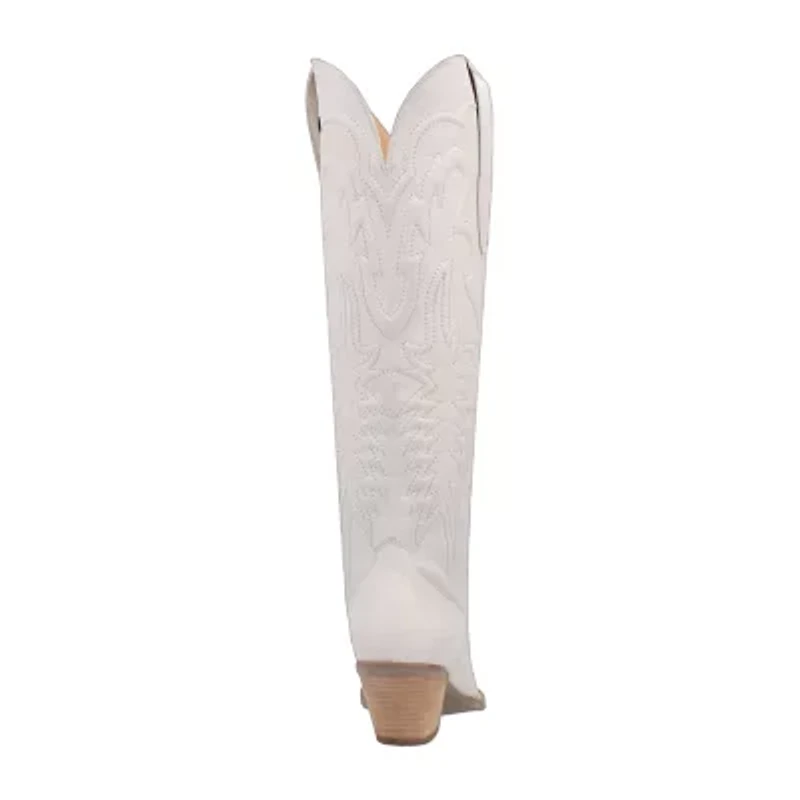 Dingo Womens Raisin Kane Stacked Heel Cowboy Boots