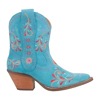 Dingo Womens Sugar Bugie Stacked Heel Cowboy Boots
