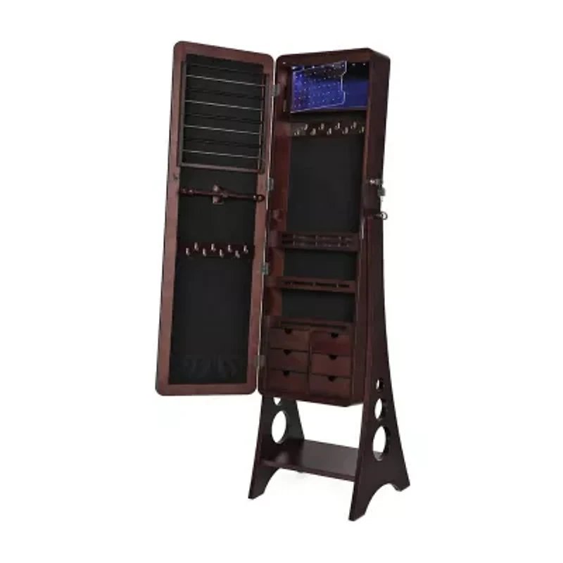 Hives And Honey Walnut Jewelry Armoire