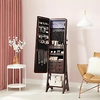 Hives And Honey Walnut Jewelry Armoire