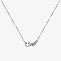 Womens Gemstone Sterling Silver Flower Pendant Necklace