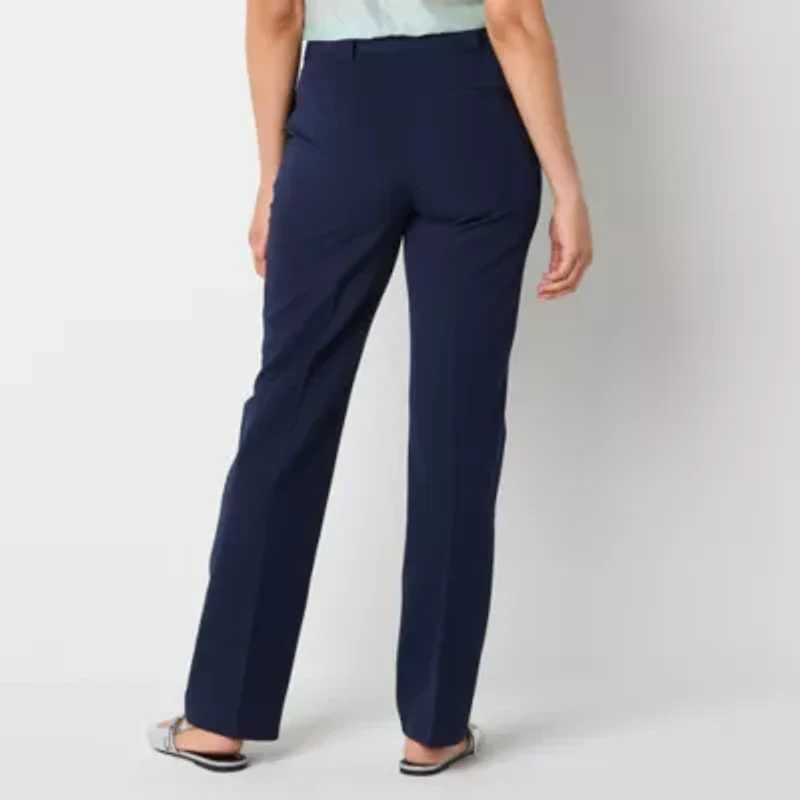 Worthington Womens Straight High Rise Trouser
