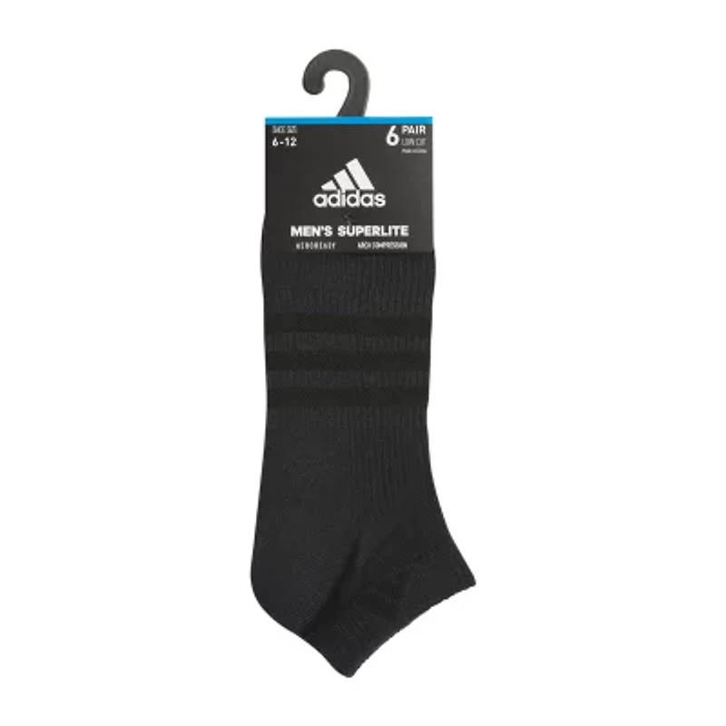 adidas Superlite Mens Multi-Pack 6 Pair Low Cut Socks