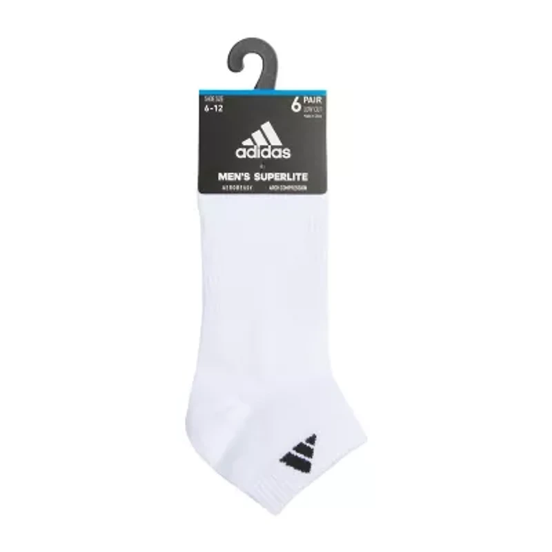 adidas Superlite Mens Multi-Pack 6 Pair Low Cut Socks