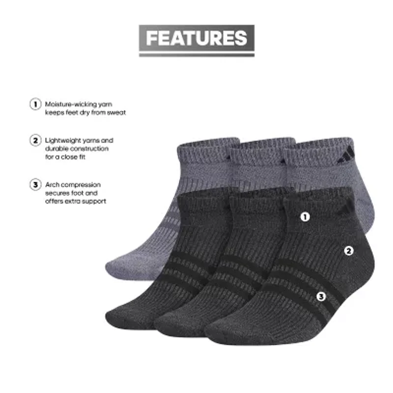 adidas Superlite Mens Multi-Pack 6 Pair Low Cut Socks