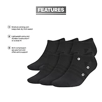 adidas Superlite Mens Multi-Pack 6 Pair No Show Socks