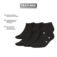 adidas Superlite Mens Multi-Pack 6 Pair No Show Socks