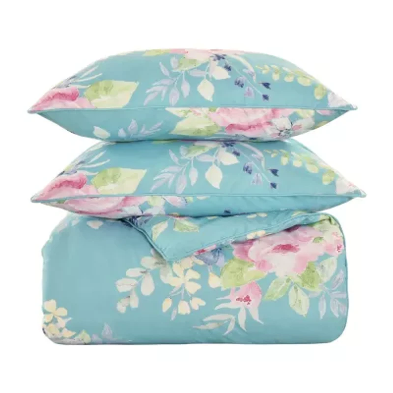 Queen Street Edessa Floral Midweight Comforter Set