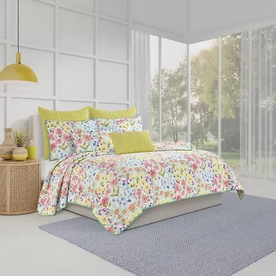 Queen Street Josie Floral Quilt Set