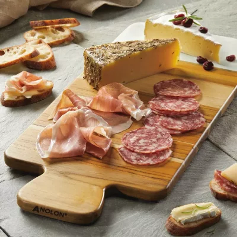 Anolon Marble Teakwood 19.5X8" Cutting and Serving Board