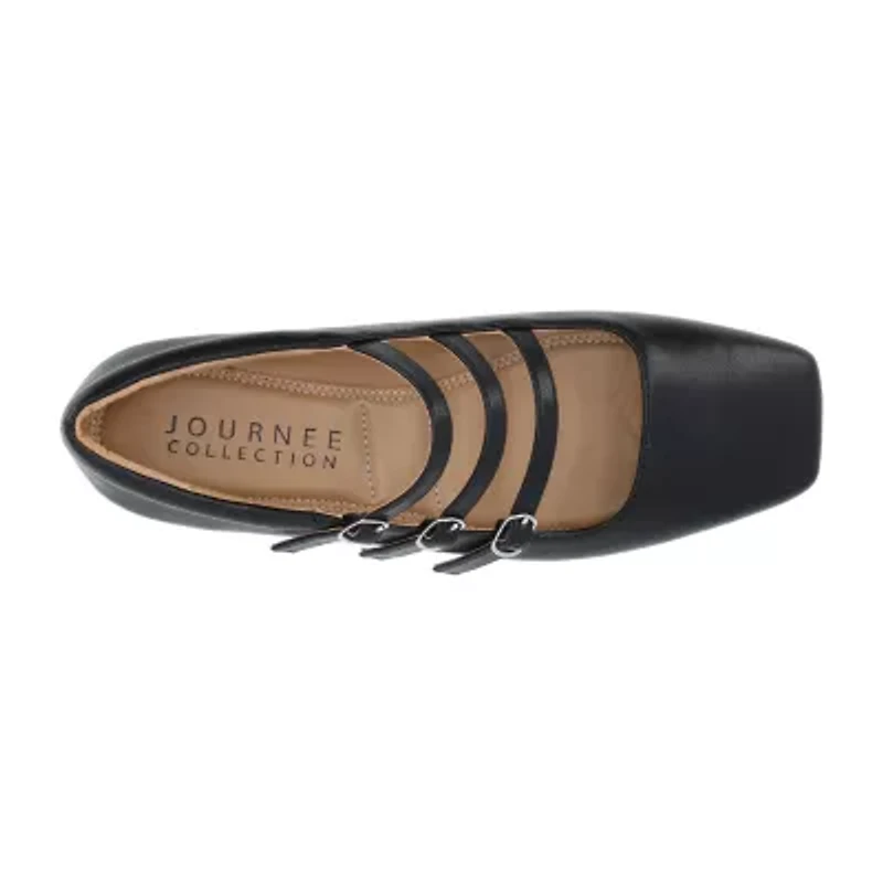 Journee Collection Cloudsteppers Darlin Womens Square Closed Toe Mary Jane Shoes