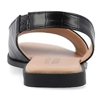 Journee Collection Womens Brinsley Slingback Strap Flat Sandals