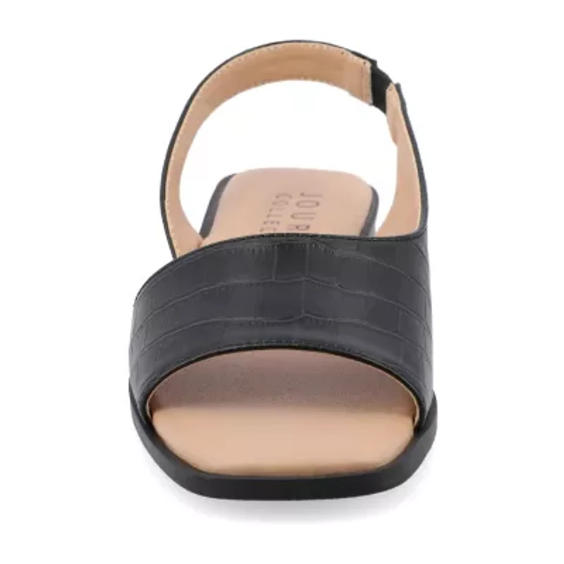 Journee Collection Womens Brinsley Slingback Strap Flat Sandals
