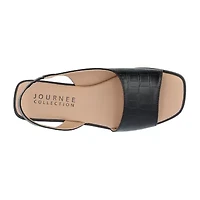 Journee Collection Womens Brinsley Slingback Strap Flat Sandals
