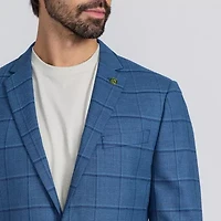 CRICKETEER™ Mens Windowpane Stretch Fabric Sport Coat
