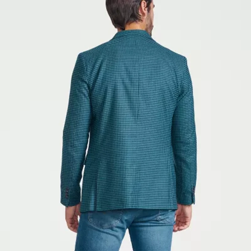 CRICKETEER™ Mens Checked Stretch Fabric Sport Coat