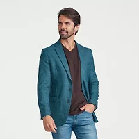 CRICKETEER™ Mens Checked Stretch Fabric Sport Coat