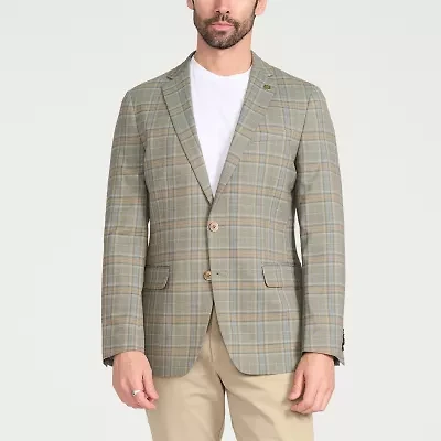 CRICKETEER™ Mens Plaid Stretch Fabric Sport Coat