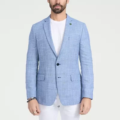 CRICKETEER™ Mens Plaid Stretch Fabric Sport Coat