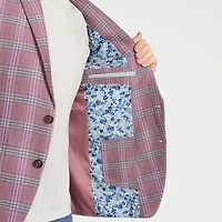 CRICKETEER™ Mens Plaid Stretch Fabric Sport Coat