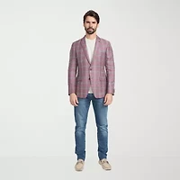 CRICKETEER™ Mens Plaid Stretch Fabric Sport Coat