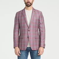 CRICKETEER™ Mens Plaid Stretch Fabric Sport Coat
