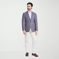 CRICKETEER™ Mens Plaid Stretch Fabric Sport Coat