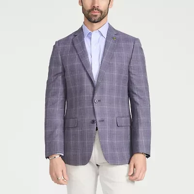 CRICKETEER™ Mens Plaid Stretch Fabric Sport Coat