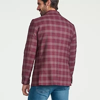 CRICKETEER™ Mens Plaid Stretch Fabric Sport Coat