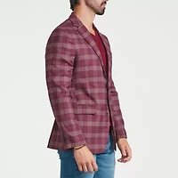 CRICKETEER™ Mens Plaid Stretch Fabric Sport Coat