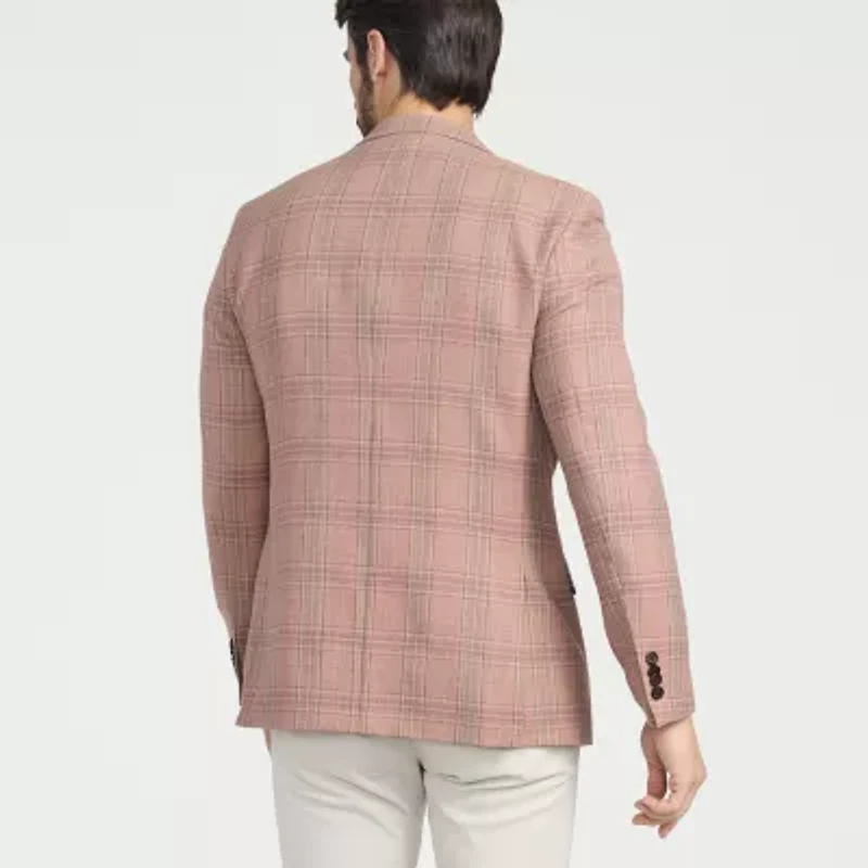 CRICKETEER™ Mens Plaid Stretch Fabric Sport Coat