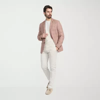 CRICKETEER™ Mens Plaid Stretch Fabric Sport Coat