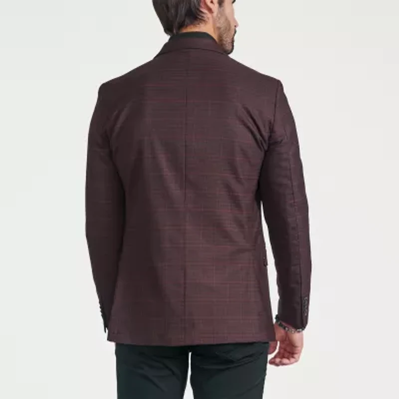 CRICKETEER™ Mens Checked Stretch Fabric Sport Coat