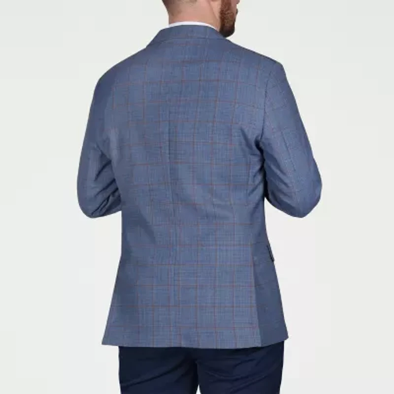 CRICKETEER™ Mens Windowpane Stretch Fabric Sport Coat