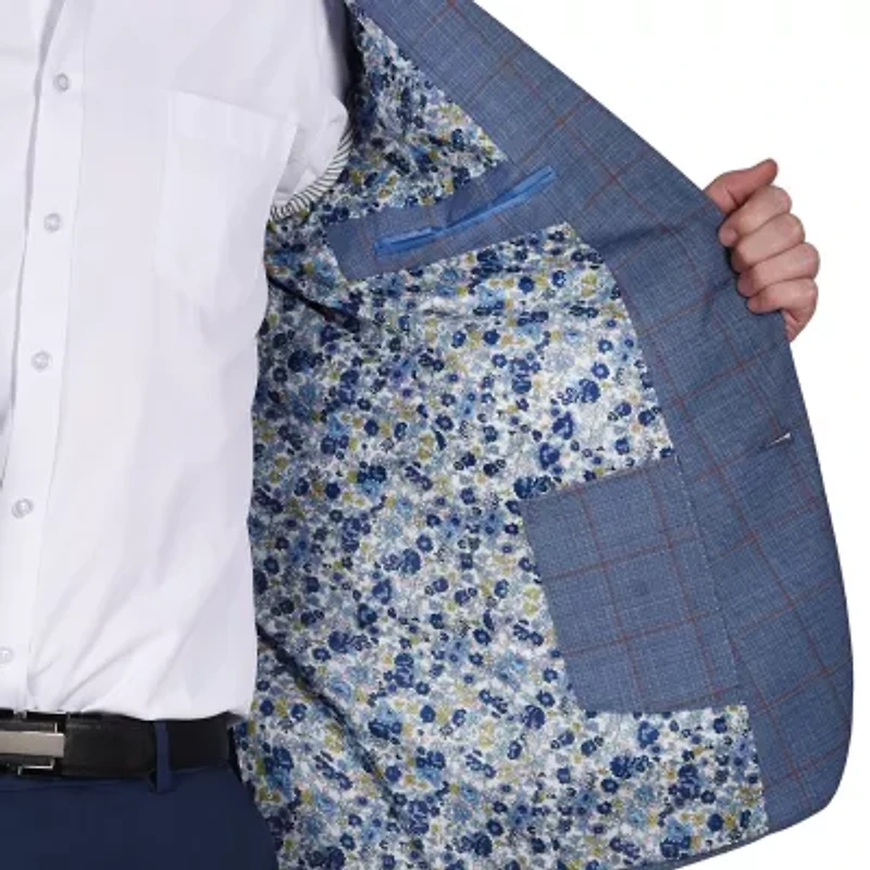 CRICKETEER™ Mens Windowpane Stretch Fabric Sport Coat