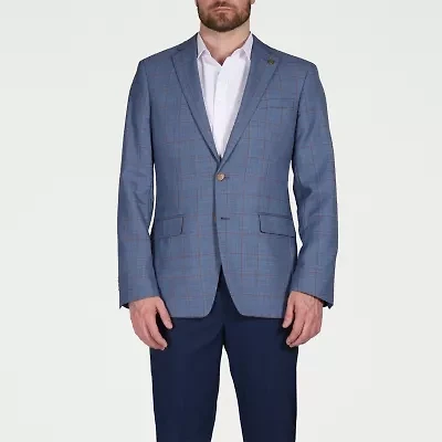 CRICKETEER™ Mens Windowpane Stretch Fabric Sport Coat
