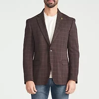 CRICKETEER™ Mens Plaid Stretch Fabric Sport Coat