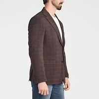 CRICKETEER™ Mens Plaid Stretch Fabric Sport Coat